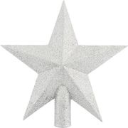 EUROLAMP ΚΟΡΥΦΗ ΔΕΝΤΡΟΥ ΑΣΤΕΡΙ ΠΛΑΣΤΙΚΟ ΑΣΗΜΙ ΜΕ GLITTER 20,5CM 600-42549