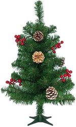 EUROLAMP ΔΕΝΤΡΟ 60CM ΜΕ ΧΙΟΝΙΣΜΕΝΕΣ ΚΟΥΚΟΥΝΑΡΕΣ/BERRIES 70 TIPS (ΠΑΧΟΣ TIP 6CM) ΠΡΑΣΙΝΟ 600-30026