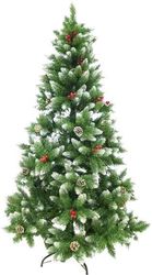 EUROLAMP ΔΕΝΤΡΟ ΕΛΑΤΟ ΧΙΟΝΙΣΜΕΝΟ ΜΕ BERRY 210CM 600-30172