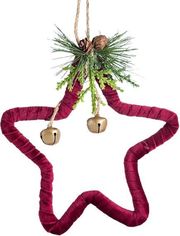 EUROLAMP ΑΣΤΕΡΙ ΒΕΛΟΥΔΙΝΟ ΚΟΚΚΙΝΟ 17X18,5X3CM 600-43862