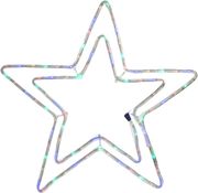 EUROLAMP ΑΣΤΕΡΙ ΔΙΠΛΟ 3M LED ΦΩΤΟΣΩΛΗΝΑΣ ΜΟΝΟΚΑΝΑΛΟΣ ΜΕ ΠΡΟΓΡΑΜΜΑ ΧΡΩΜΑΤΙΣΤΟ 55X56CM IP44 600-20106