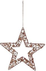 EUROLAMP ΑΣΤΕΡΙ ΜΕ ΠΑΓΙΕΤΕΣ ΣΑΜΠΑΝΙ 25CM 600-45635