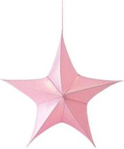 EUROLAMP ΑΣΤΕΡΙ ΥΦΑΣΜΑΤΙΝΟ ΡΟΖ ΙΡΙΔΙΖΟΝ 65CM 600-45797