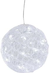 EUROLAMP ΑΚΡΥΛΙΚΗ ΜΠΑΛΑ 30 ΛΕΥΚΑ LED ΜΕ ΜΕΤΑΣΧ/ΣΤΗ 20CM IP44 600-40087