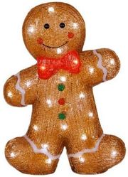 EUROLAMP ΑΚΡΥΛΙΚΟΣ GINGERBREAD ΜΕΤΑΣΧ/ΣΤΗ 40 ΛΕΥΚΑ LED 28X8X37CM ΠΡΟΕΚΤΑΣΗ ΠΑΡΟΧΗΣ 5M IP44 600-47214