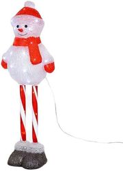 EUROLAMP ΑΚΡΥΛΙΚΟΣ ΧΙΟΝΑΝΘΡΩΠΟΣ ΜΕ ΠΟΔΙΑ CANDY 35V 35 ΛΕΥΚΑ LED 5M 25X18X67CM IP44 600-40885