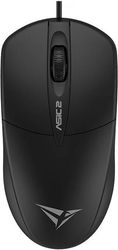 ALCATROZ USB HR 1600 CPI OPTICAL MOUSE BLACK ASIC2-B