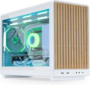 LIAN LI DAN CASE A3 WOOD WHITE - GLASS SIDE PANEL - M-ATX ALL MESH STEEL-FABRIC PC CASE FROM DANIEL
