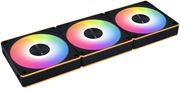 LIAN LI UNI RGB FAN CL WIRELESS 120MM BLACK - (3PCS) - W/ CONTROLLER - STATIC PRESSURE