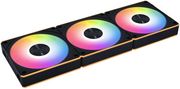 LIAN LI UNI RGB FAN CL WIRELESS 120MM REVERSE BLADE BLACK - (3PCS) - W/ CONTROLLER - STATIC PRESSUR