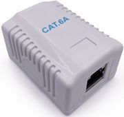 CABLEXPERT CABLEXPERT CAT6A FTP SINGLE PORT SURFACE MOUNT BOX WHITE NCAC-1F6A-01