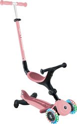 GLOBBER SCOOTER FOLDABLE GO.UP ACTIVE LIGHTS 360 PASTEL PINK (749-310)