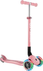 GLOBBER SCOOTER PRIMO FOLDABLE LIGHTS PASTEL PINK (432-211-3)