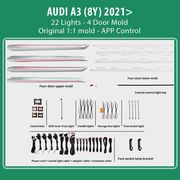 DIQ AMBIENT AUDI A3 8Y) MOD. 2021> DIQ AMBIENT LIGHT FOR AUDI A3 8Y) MOD. 2021-2025 WITH 22 LIGHTS)