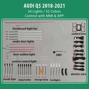 DIQ AMBIENT AUDI Q5 (FY) (DIGITAL IQ AMBIENT LIGHT FOR AUDI Q5 MOD. 2017-2024 WITH 24 LIGHTS)