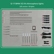DIQ AMBIENT BMW X3 F25 DIQ AMBIENT LIGHT BMW X3 F25 / X4 F26 MOD 2011-2018 17 LIGHTS, 11 COLOURS