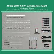 DIQ AMBIENT BMW X3-X4 G01 MOD 2018> DIQ AMBIENT LIGHT BMW X3 X4 MOD 2018> WITH 17 LIGHTS, 11 COLOURS