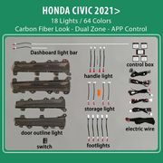 DIQ AMBIENT HONDA CIVIC XI MOD. 2021> (DIQ AMBIENT LIGHT FOR HONDA CIVIC MOD. 2021> WITH 18 LIGHTS)