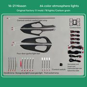 DIG AMB. NISSAN QASHQAI II CF DIQ AMB. LIGHT NISSAN QASHQAI MOD 2014-2021 18 LIGHTS CARBON FIBER