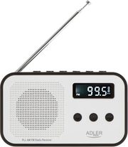 ADLER DIGITAL RADIO PLL AM/FM BLACK/WHITE AD1908