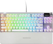STEELSERIES APEX 7 TKL GHOST MECHANICAL 65% RED SWITCHES RGB WHITE