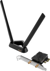 ASUS PCE-BE92BT WIFI 7 PCI-E WIRELESS ADAPTER WITH TWO EXTERNAL ANTENNAS AND BLUETOOTH 5.4