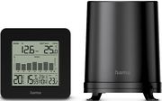HAMA MYKONOS WEATHER STATION WITH PLUVIOMETER / OUTDOOR SENSOR, RADIO, ALARM C