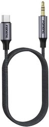 AUDIO AUX CABLE FONENG BM31 METAL USB C TO 3.5MM 1M BLACK