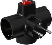 ΑΝΤΑΠΤΟΡΑΣ KF-ZB-01/03K TELCO ΣΤΑΥΡΟΣ ΣΟΥΚΟ ΜΕ ΔΙΑΚΟΠΤΗ ΜΑΥΡΟΣ