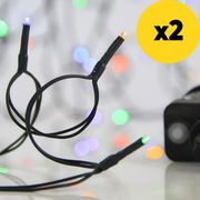 EUROLAMP ΣΕΙΡΑ 100 ΧΡΩΜΑΤΙΣΤΑ LED 3MM 31V 8 ΠΡΟΓΡ, ΠΡΟΕΚΤΑΣΗ 300CM ΙΡ44 620-22502 ΣΕΤ 2 ΤΜΧ