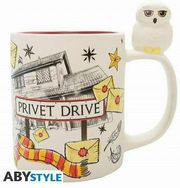 ABYSSE HARRY POTTER - HEDWIG &amp;AMPAMP PRIVET DRIVE 3D HANDLE MUG