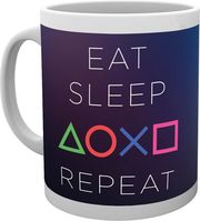 ABYSSE PLAYSTATION - EAT SLEEP PLAY REPEAT MUG 290ML