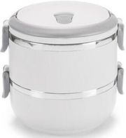 GUSTO CASA ΔΟΧΕΙΟ ΦΑΓΗΤΟΥ 2 ΘΕΣΕΩΝ 1.7LT 602403 ΛΕΥΚΟ