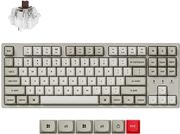 KEYCHRON C1 PRO (C1PX-M3) QMK/VIA MECHANICAL BROWN SW. - 8K POLLING RATE HOT SWAP. 80% US RETRO RGB