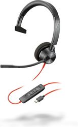 POLY BLACKWIRE 3310 MONO HEADSET USB-C HS +USB-C/A