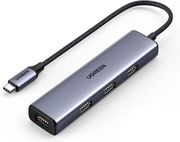 UGREEN TYPE-C HUB CM473 4X USB-A 3.0 0.2M GREY