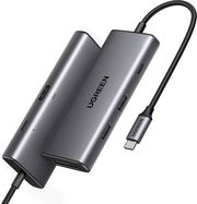 UGREEN TYPE-C HUB CM498 15531 2X USB-A 3.2 +2X TYPE-C + HDMI + SD+MICROSD GREY