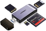 UGREEN USB 3.0 CARD READER CM180 SD + MICROSD + CF + MS GREY