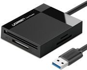 UGREEN USB 3.0 CARD READER CR125 SD + MICROSD + CF + MS BLACK