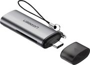 UGREEN TYPE-C CARD READER CM184 SD + MICROSD GREY