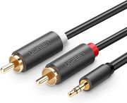 UGREEN AV102 3.5MM TO 2 X RCA AUDIO CABLE 3M BLACK