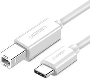 UGREEN US241 TYPE-C PRINTER CABLE USB-B 1.5M WHITE