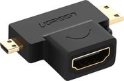 UGREEN HD129 VIDEO ADAPTER MINIHDMI / MICROHDMI TO HDMI 1080P BLACK