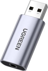 UGREEN UGREEN CM383 EXTERNAL SOUND CARD USB-A TO JACK 3.5MM GREY