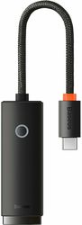 BASEUS ETHERNET ADAPTER LITE RJ45 TYPE-C BLACK