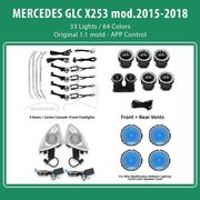 DIQ AMBIENT 8161 DCO BENZ GLC X253 DIQ AMB.LIGHT MERCEDES GLC X253 MOD 2015-2018 WITH 33 LIGHTS