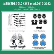 DIQ AMBIENT 8161 DCQ BENZ GLC X253 DIQ AMB.LIGHT MERCEDES GLC X253 MOD 2019-2022 WITH 33 LIGHTS