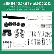 DIQ AMBIENT 8161 DCQ2 BENZ GLC X253 DIQ AMB.LIGHT MERCEDES GLC X253 MOD 19-22 WITH 7 SET 4D KIT