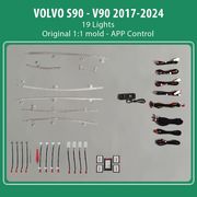 DIQ AMBIENT VOLVO S90 V90 MOD 2017-2024 DIQ AMBIENT LIGHT FOR VOLVO S90 V90 MOD 2017 WITH 19 LIGHTS