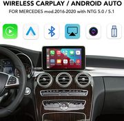 DIQ BZ 241 CPAA WIRELESS C.PLAY AN.AUTO BOX MERCEDES MOD 2014-2018 WITH NTG 5.0/5.1 WITH 2 CAMERAS